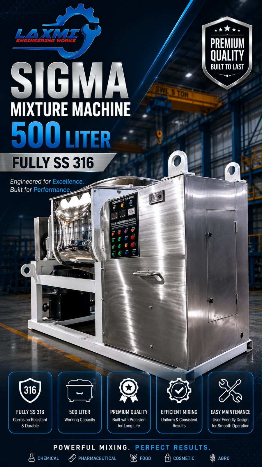 Laxmi Engineering Sigma Mixer Machine